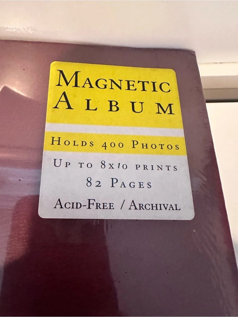 Magnetic Photo Album Binder in Purple and Navy - Home Office